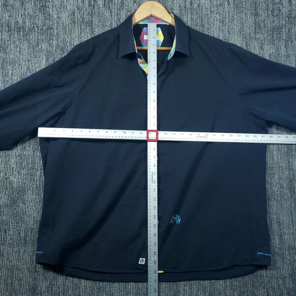 John Lennon Dress Shirt Sz Mens 4XL Button Up Long Sleeve Colorful Collar Sleeve - Picture 8 of 15